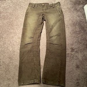 Jack and Jones green corduroy jeans 31x34